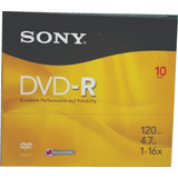 Dvd-r Sony 120min  Caja / 10pzas