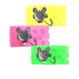 Kit X3 Juguete Diseño Queso Ratoncito Sonido Chifle Mascota