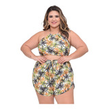 Conj. Biquini Cropped Plus Size