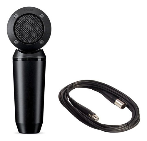 Micrófono Condensador De Captación Lateral Shure Pga181-xlr Color Negro
