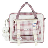 Mochila Kawaii Japonesa Linda Bolsa Escolar Ita Bag Jk Rosa