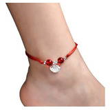 Pulsera De Tobillo, Tobillera Ajustable Estilo Coreano Dije