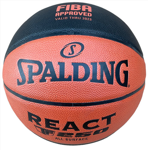 Balón Spalding Baloncesto Basket #7 - React Tf-250 Cuero