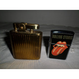 Antiguo Encendedor Musical Lighter Y Rolling Stones Windproo