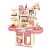 Kit Cozinha Infantil Com Acessorios Luz Som Rosa Zippy Toys