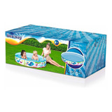 Pileta Rígida Infantil Orcas Y Tiburones Bestway 55029