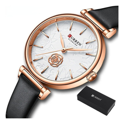 Reloj De Moda Elegante De Cuero Curren Para Mujer