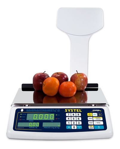 Balanza Electrónica Systel Croma 31kg Batería Digital 