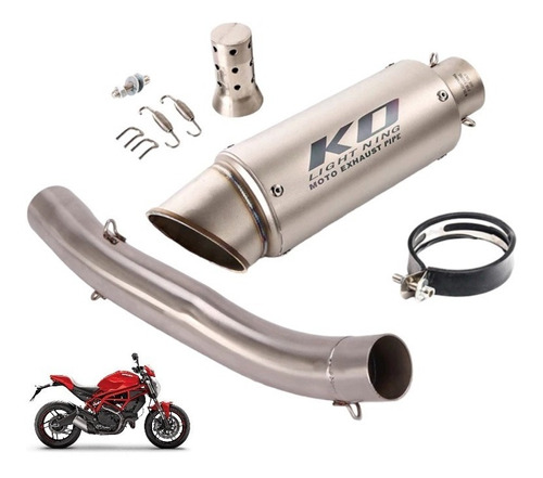 Sistema De Escape Para Ducati Monster 797 Scrambler 800 821