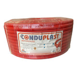 Tubo Poliducto Reforzado Flexible Naranja 1/2 100m Conduplas