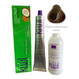 Kit Kit Kuul  Tinte Tono 9.11 Rubio Clarísimo Cenizo Intenso Para Cabello