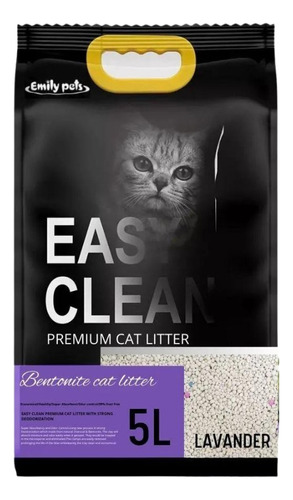 Arena Sanitaria Gatos Easy Clean 4kg Aglutinante Lavanda 