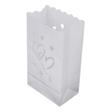 Bolsas Luminarias Decorativas Para Vela Decoración Fiestas Color Blanco