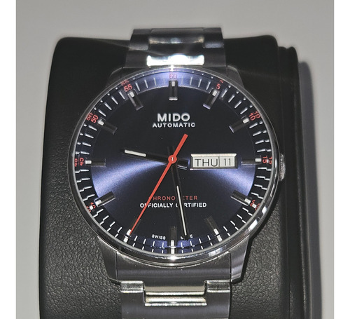 Reloj Mido Commander Certificado Cronometro Automático