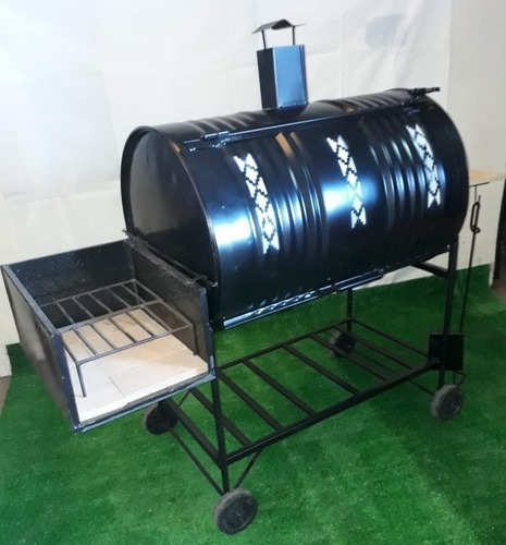 Parrilla Móvil Gastermic Parrilla Chulengo + Mesada + Herramientas + Fogón Grande+funda