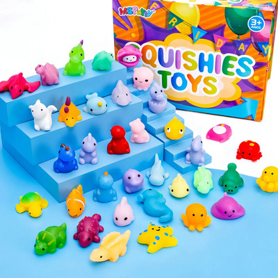 Set 48 Juguetes Mochi Squishy Antiestrés MGparty Criaturas y Frutas | MercadoLibre