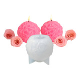 Set 2 Moldes Silicona Moldes Jabones Molde Velas Rosas 3d