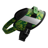 Peitoral Para Cães Anymous Power Up Green Camouflage G Cor Camuflada