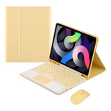 Funda+touch Retro Teclado+mouse For iPad 10.2  7th 8th