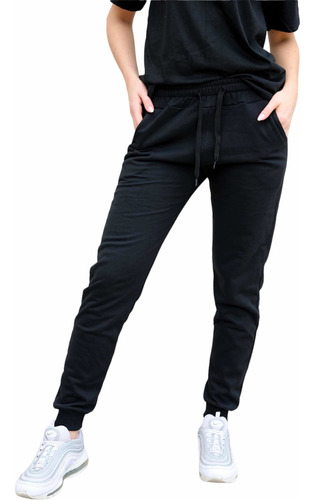 Pantalon Jogging Mujer Chupin Con Puño Premium- Jhony's Wear