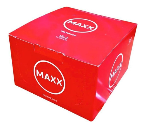 Preservativos Maxx Texturado 12 Cajitas X 3 (36 Unidades)