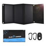 Cargador De Panel Solar Portátil Para Acampar Ipx5 Waterproo