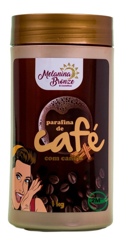 Parafina Café Com Canela Melanina Bronze 1 Kg Bronzeamento