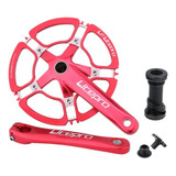 Bielas De Bicicleta Plegable Plato De Bmx 7075-t6 53t Rojo