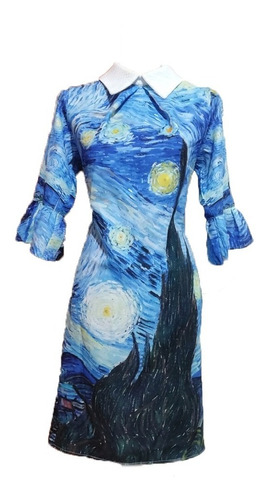 Vestido Van Gogh Noche Estrellada