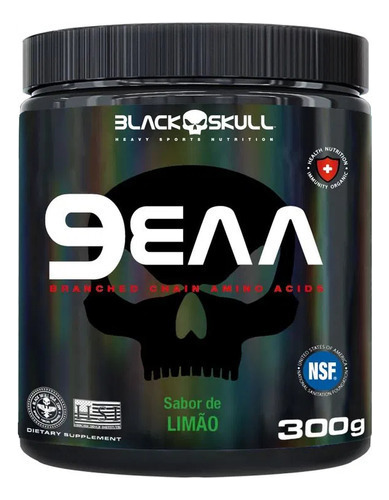 Amino-9 Essenciais Aminoácidos Bcaa Pote 300g - Black Skull