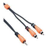 Cable Miniplug Stereo A 2 Rca 1,8 Metros Bespeco Slymsr180