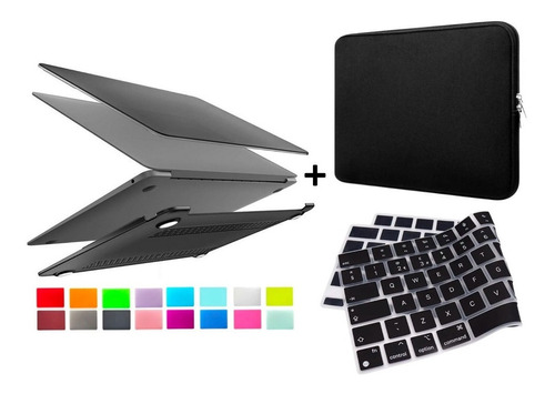 Kit Capa Macbook Pro 15  A1398 +neoprene +película Teclado
