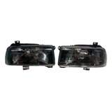 Faros Jetta A3  93 - 98 Fondo Negro Cristal