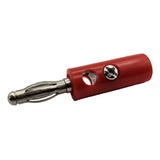 Conector Banana Con Tornillo Rojo (50 Piezas)