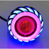 Lupa Led Faro Ojo De Angel Y Demonio Motos Auto Tipo Turbina