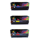 3x Toner Para Laserjet Cp1215 Cp 1215 Cp1515n Cp 1515n 1515