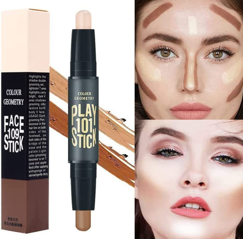 Contour Stick Highlighter Maquillaje Pluma De Contorno 2en 1