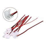 15 Conector Emenda Fita Led 3528 5050 Extensao 2 Vias Femea