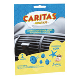 Aromatizador Auto Caritas Saphirus Pack X 2 Unidades Color Celeste Fragancia Aqua