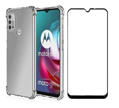 Capa Anti Shock + Película 3d Para Motorola Todos Modelos