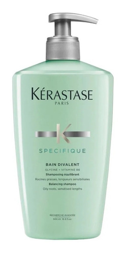 Kerastase Shampoo Bain Divalent 500 Ml Para Cabello Graso