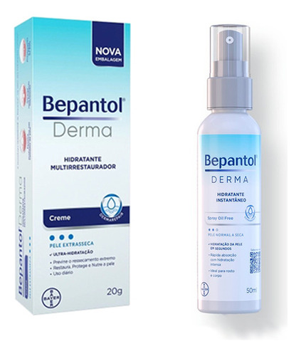 Bepantol Derma Kit Hidratante 20g + Spray 50ml
