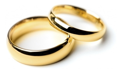 Alianzas Anillos Oro 18k S/costura Casamiento Compromiso 8gr