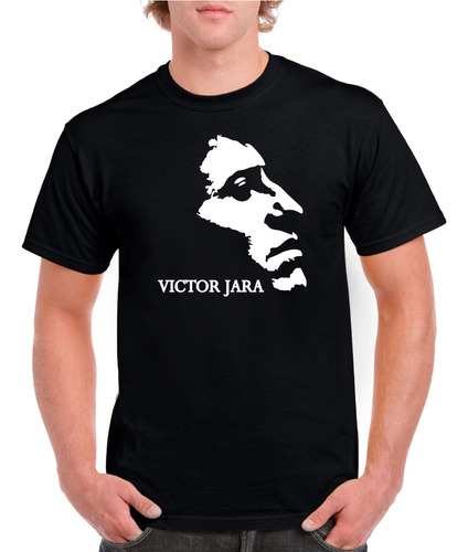 Polera Hombre Estampado Víctor Jara / Antología Musical