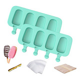 Ouddy Moldes Para Paletas Para Ninos, 2 Moldes De Silicona P