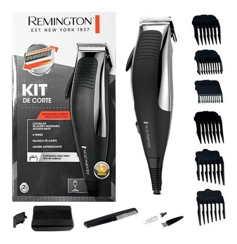 Cortadora De Pelo Remington Kit De Corte Hc1080 Cromo 220v 