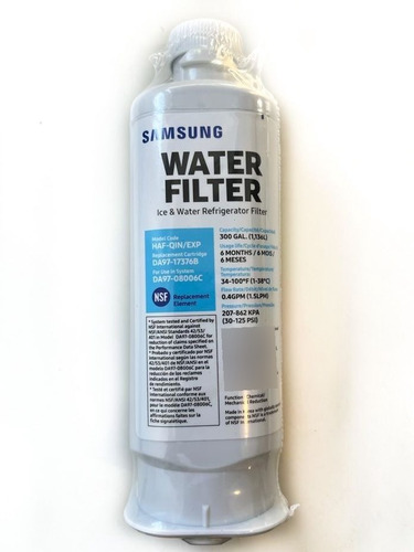 Filtro De Agua Para Heladera Samsung Da97-17376b