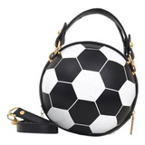 Bolso Bandolera En Forma Fútbol Con Cadena Extraíble Pu