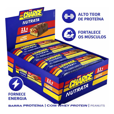 Barra Proteína Charge Nestle Com Whey Protein Kit 12un | 45g Nutrata | MercadoLivre