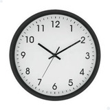 Relógio De Parede Ponteiro Cozinha 30cm Clássico Preto Yazi
